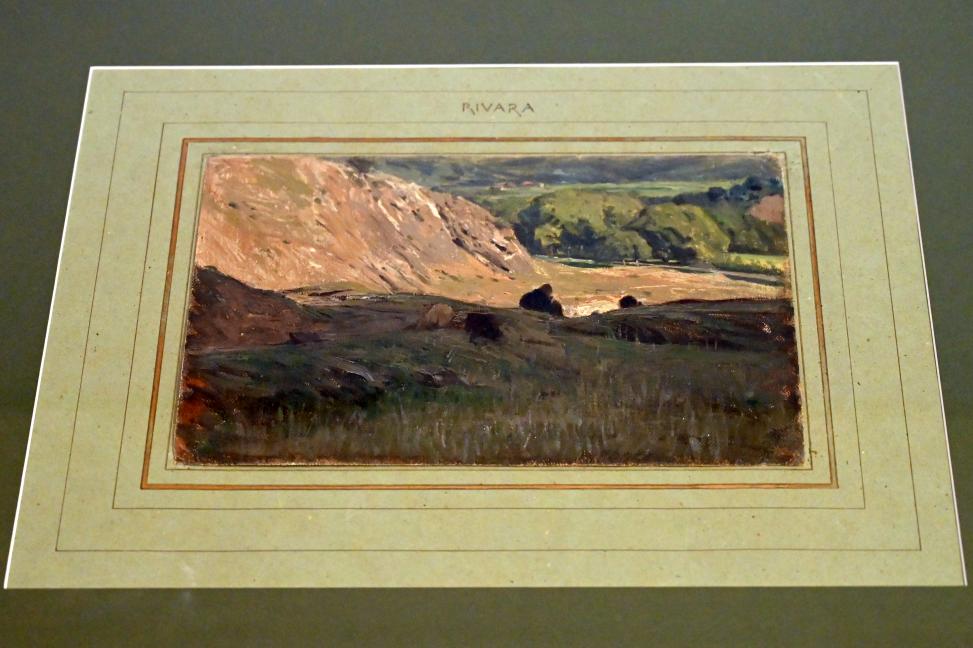 Alfredo d’Andrade (1867–1871), Studie für "Die Kalksteinbrüche von Rivara", Turin, GAM Torino, Ausstellung "Natur und Wahrheit" vom 09.07.-17.10.2021, 1869