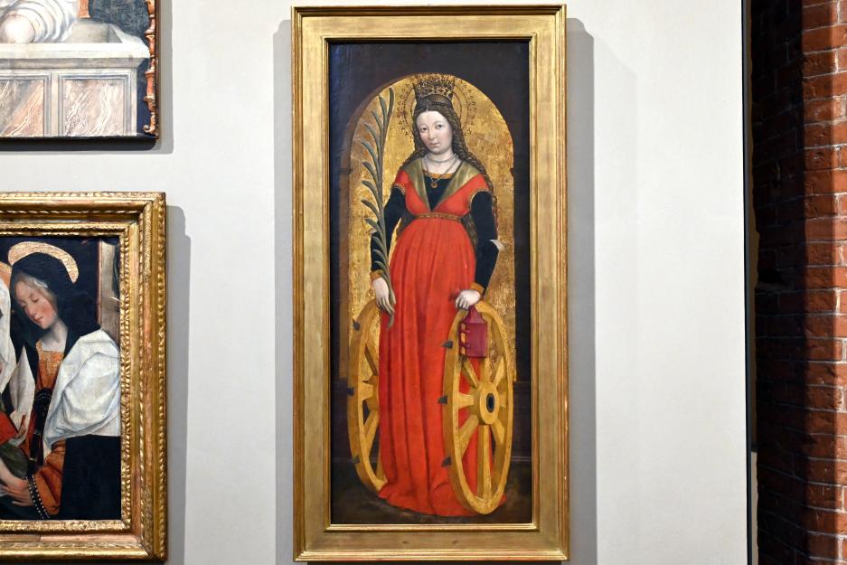Heilige Katharina von Alexandrien, Turin, Museo civico d'arte antica, Saal 6, Letztes Viertel 15. Jhd.