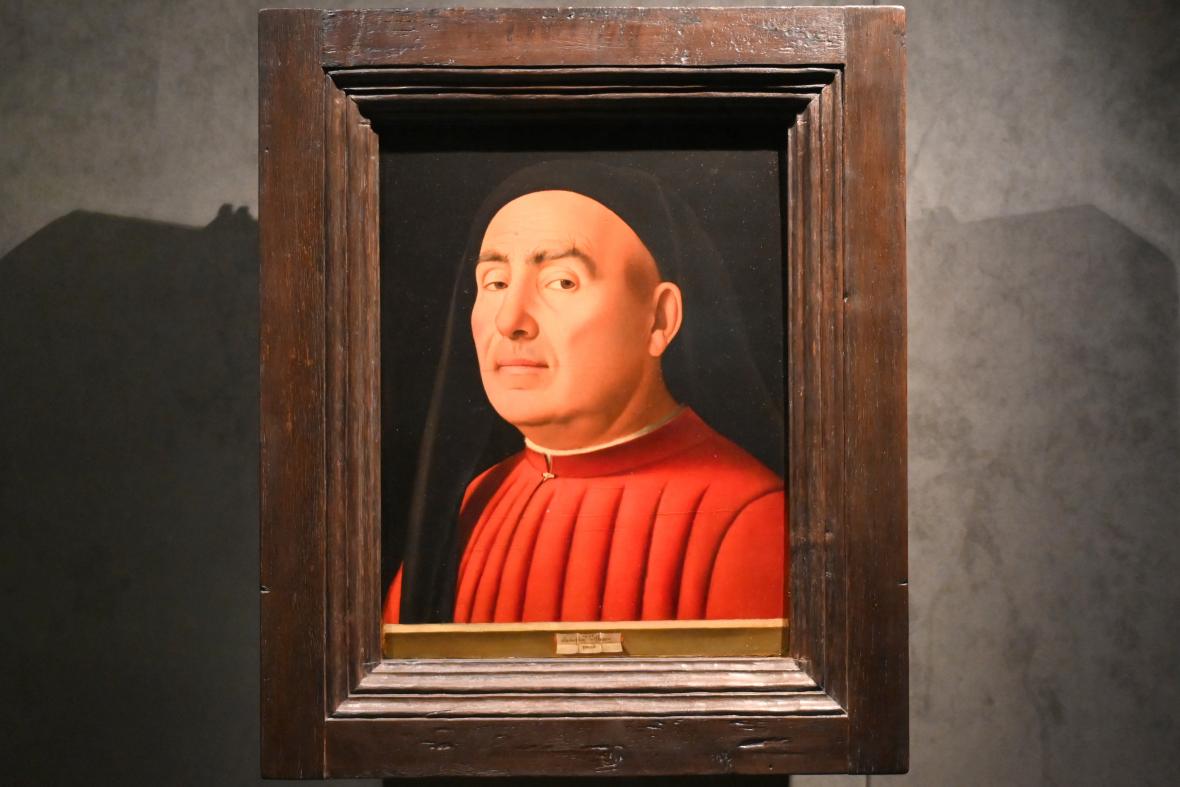 Antonello da Messina (1464–1478), Porträt eines Mannes, Turin, Museo civico d'arte antica, Saal 9, 1476
