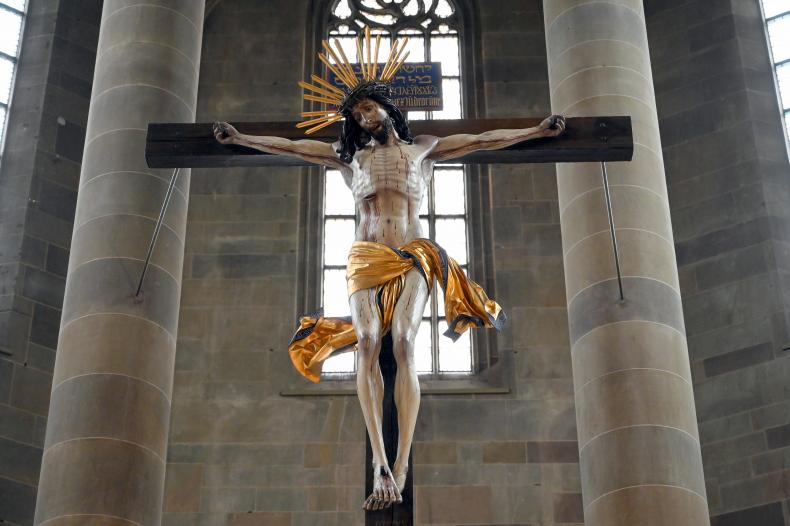 Michel Erhart (1472–1516), Chor-Kruzifix, Schwäbisch Hall, evangelische Stadtpfarrkirche St. Michael, 1494, Bild 1/3