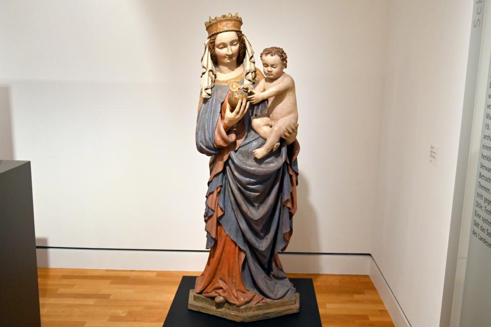 Stehende Muttergottes mit Kind, Mainz, Landesmuseum, Schaudepot, 1410–1420, Bild 1/2