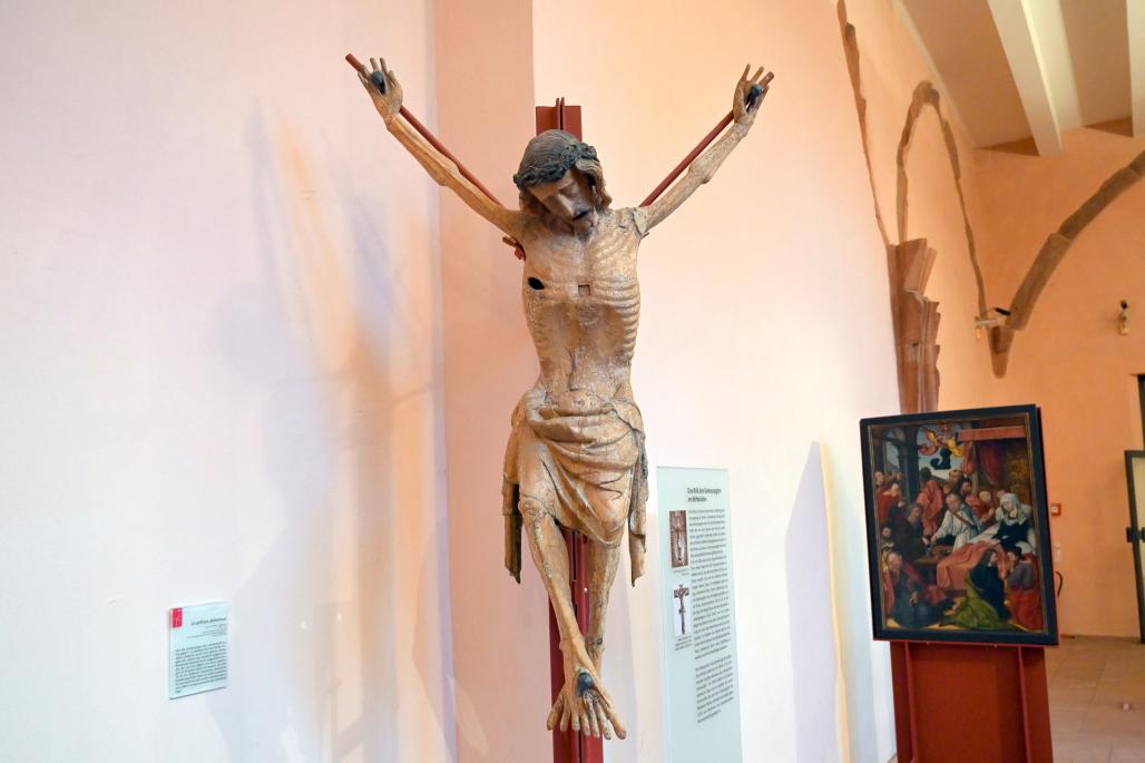 Crucifixus dolorosus, Ingelheim, ehem. Kirche St. Michael, jetzt Mainz, Dom- und Diözesanmuseum, um 1350