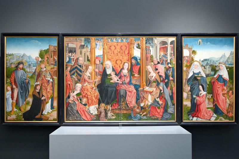 Jüngerer Meister der Heiligen Sippe (1480–1514), Altar der Heiligen Sippe, Köln, Wallraf-Richartz-Museum, Mittelalter - Saal 2, um 1503