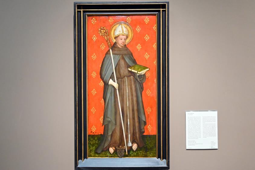 Meister von St. Laurenz (1420–1427), Der heilige Ludwig von Toulouse, Köln, Wallraf-Richartz-Museum, Mittelalter - Saal 4, um 1425–1430, Bild 1/2
