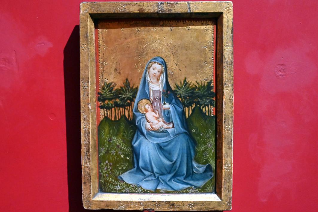 Maria mit dem Kind im Paradiesgarten, Köln, Wallraf-Richartz-Museum, Mittelalter - Saal 5, um 1420–1425, Bild 1/2