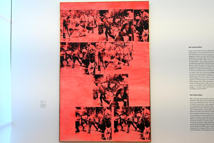 Andy Warhol (1956–1986), Roter [Rosa] Rassenaufruhr, Köln, Museum Ludwig, 01.05, 1968