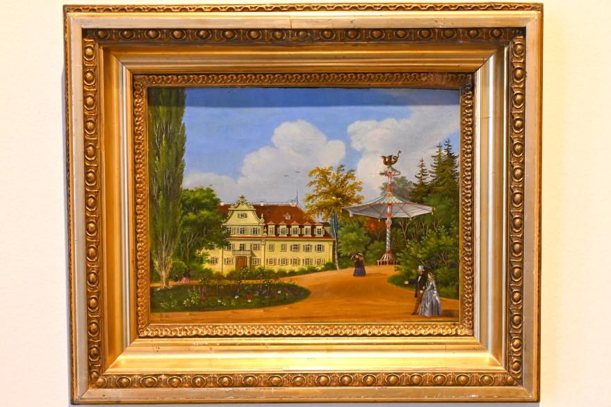 Eduard Gaertner (1827–1868), Schloss Friedrichsruhe, Schwäbisch Hall, Kunsthalle Würth, Ausstellung "Sport, Spaß und Spiel" vom 13.12.2021 - 26.02.2023, Untergeschoß, 1831