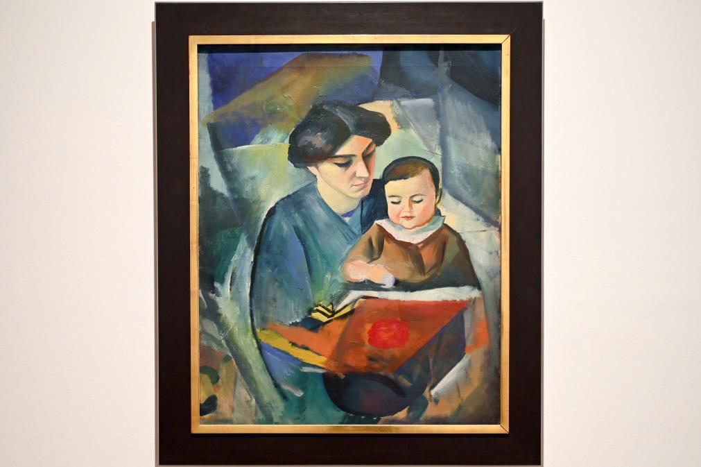 August Macke (1907–1914), Elisabeth und Walterchen, Bonn, Kunstmuseum Bonn, Saal 4, 1912