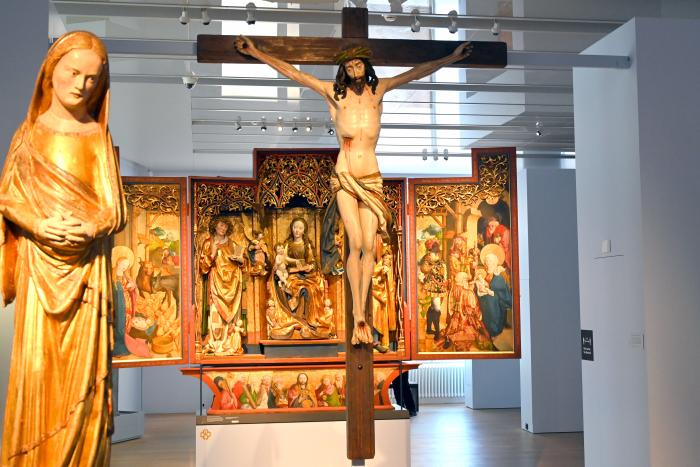Michel Erhart (1472–1516), Blaubeurer Kruzifix, Blaubeuren, ehem. Benediktinerkloster, jetzt Stuttgart, Landesmuseum Württemberg, Mittelalter, Beginn 16. Jhd.