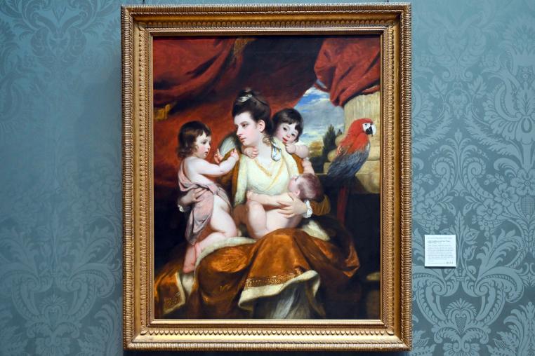 Joshua Reynolds (1754–1789), Lady Cockburn und ihre drei ältesten Söhne, London, National Gallery, Saal 34, 1773