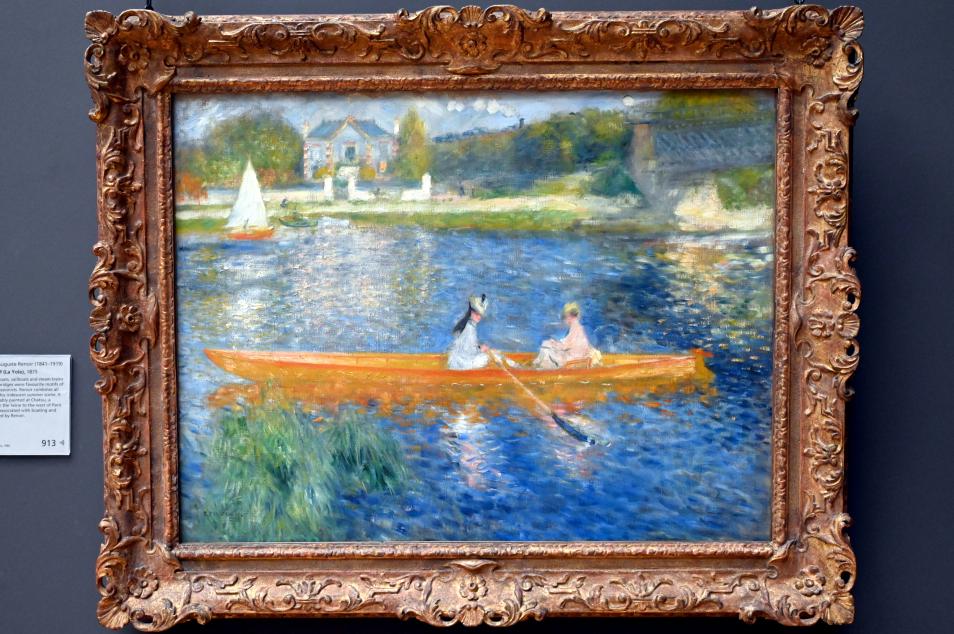 Auguste Renoir (Pierre-Auguste Renoir) (1866–1918), Das Skiff (La Yole), London, National Gallery, Saal 41, 1875
