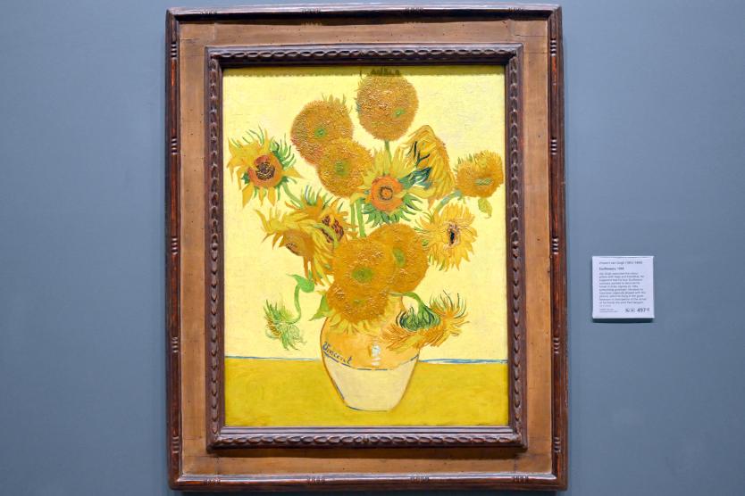 Vincent van Gogh (1882–1890), Sonnenblumen, London, National Gallery, Saal 40, 1888