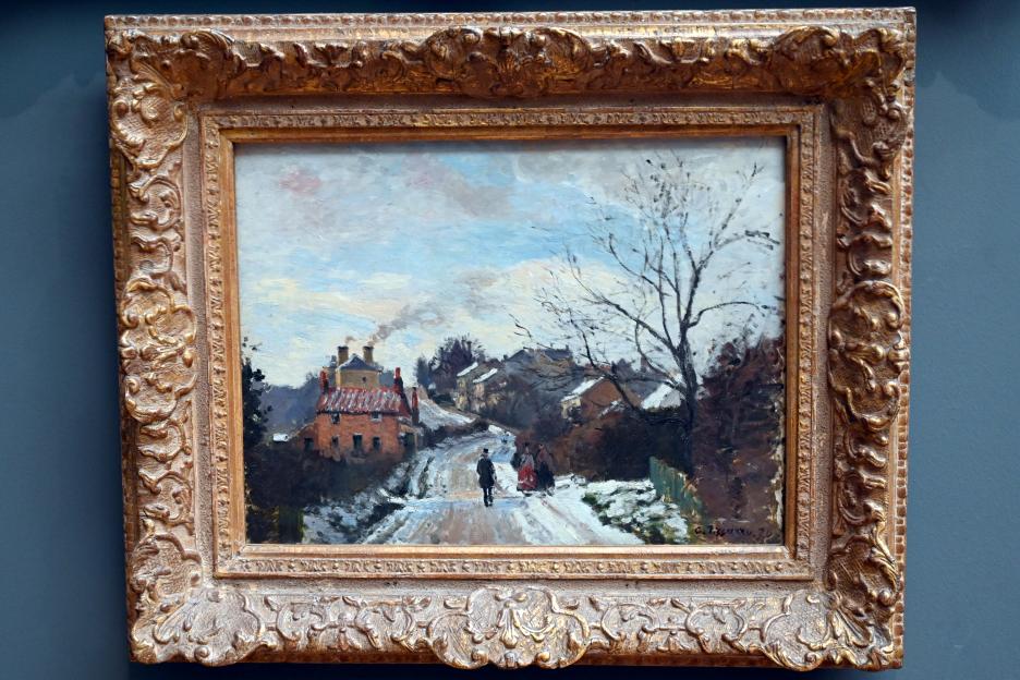 Camille Pissarro (1863–1903), Fox Hill in Upper Norwood, London, National Gallery, Saal 44, 1870, Bild 1/2