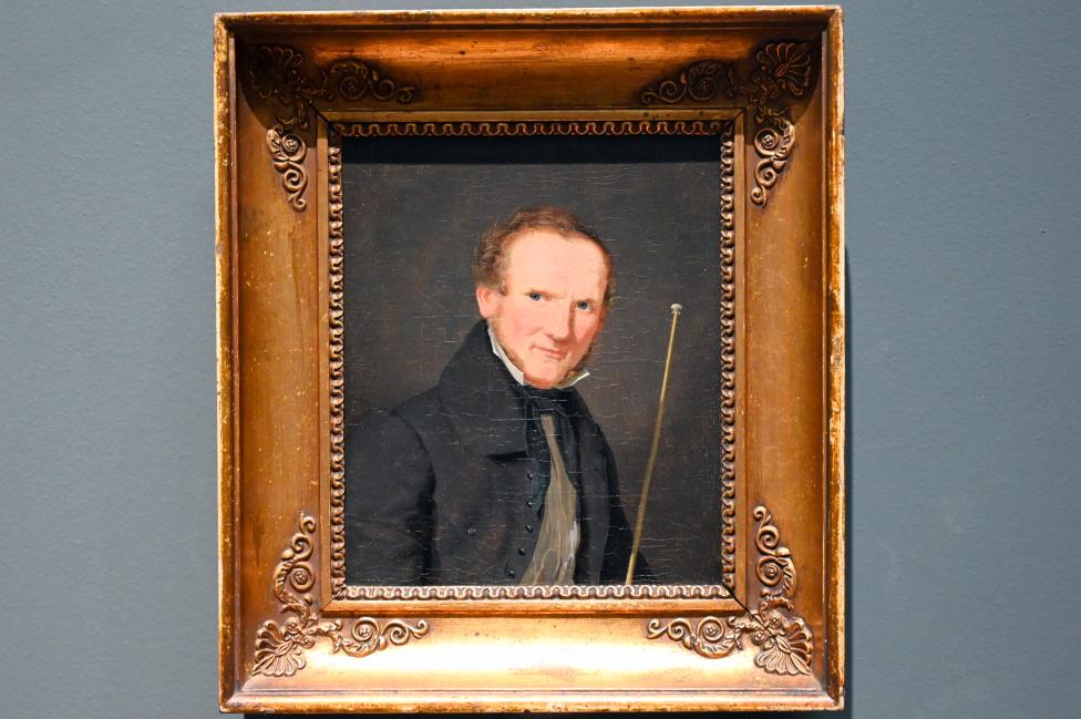 Christen Købke (1830–1848), Porträt des Wilhelm Bendz, London, National Gallery, Saal 45, um 1830