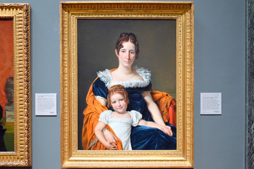 Jacques-Louis David (1782–1824), Porträt der Gräfin Vilain XIIII mit ihrer Tochter, London, National Gallery, Saal 45, 1816