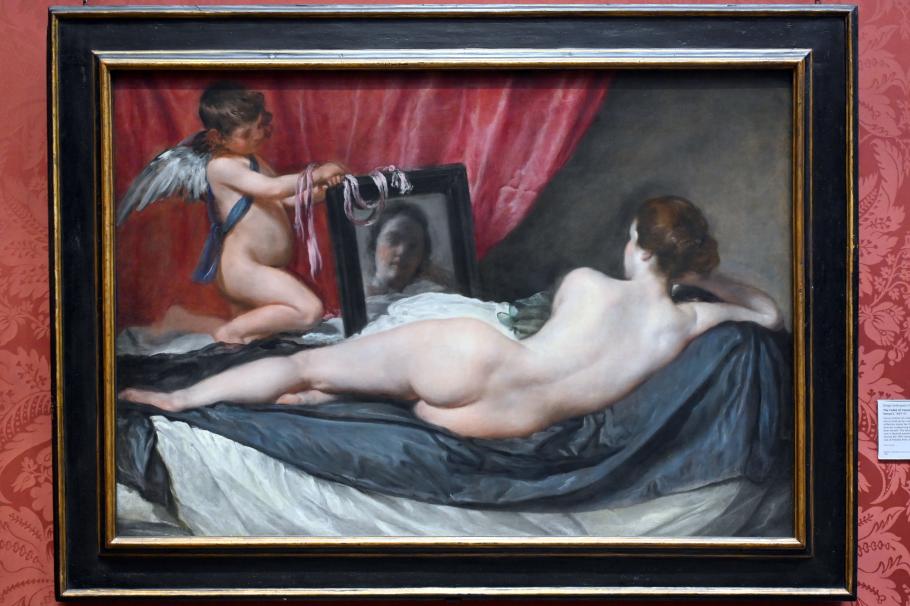 Diego Rodríguez de Silva y Velázquez (1618–1659), Venus vor dem Spiegel ('Rokeby Venus'), London, National Gallery, Saal 30, 1647–1651