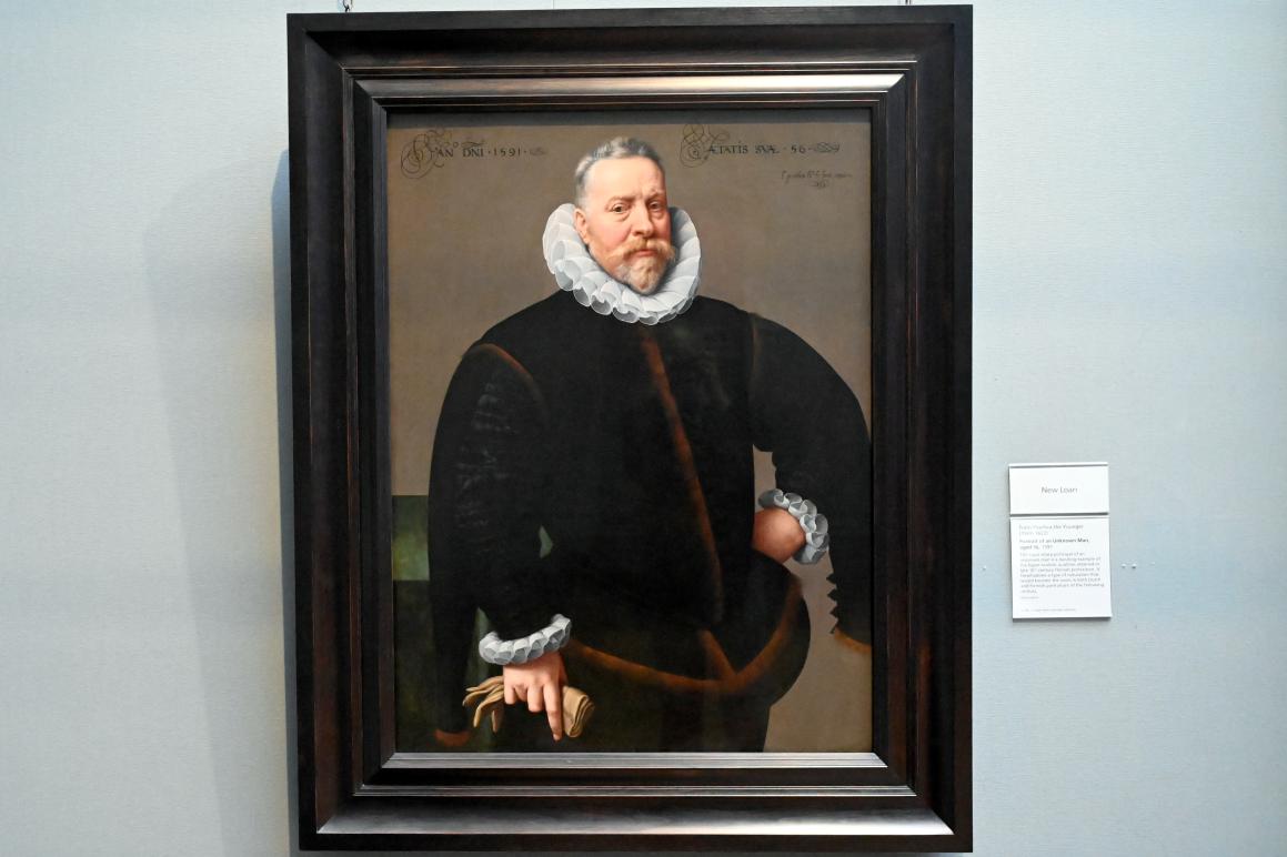 Frans Pourbus der Jüngere (1591–1618), Porträt eines 56-jährigen Mannes, London, National Gallery, Saal 20, 1591