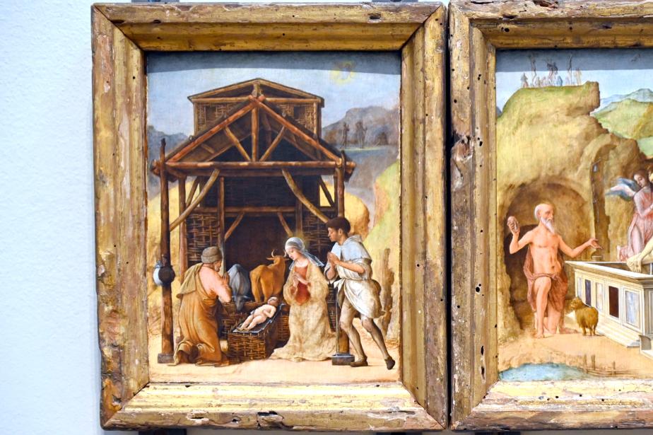 Ercole de’ Roberti (1473–1496), Anbetung der Hirten, London, National Gallery, Saal 57, um 1490
