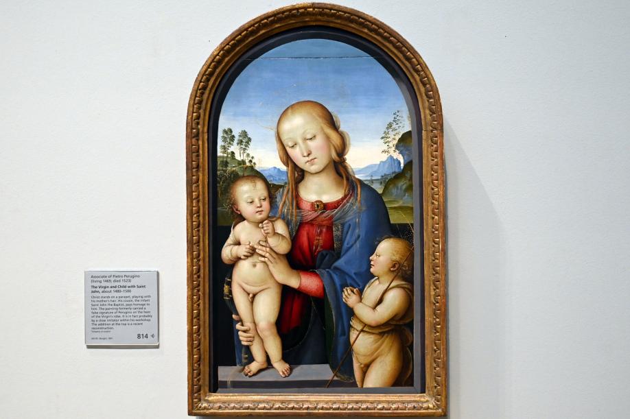 Maria mit Kind und dem Johannesknaben, London, National Gallery, Saal 59, um 1480–1500