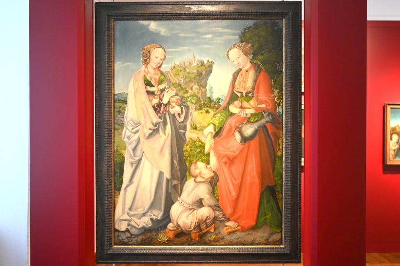 Lucas Cranach der Ältere (Umkreis) (1509–1553), Hl. Elisabeth und hl. Magdalena, Coburg, Kunstsammlungen der Veste Coburg, Altdeutsche Malerei, 1519
