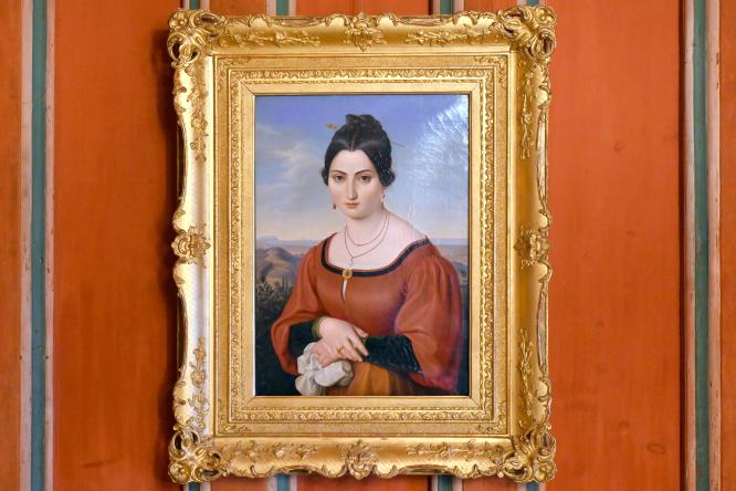 Friedrich Wilhelm von Schadow (1812–1831), "Fortunata" - Bildnis einer schönen Römerin, Coburg, Kunstsammlungen der Veste Coburg, Gästezimmer, 1830–1832