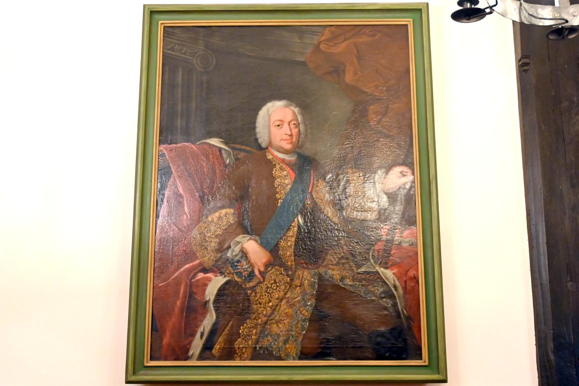 Herzog Franz Josias von Sachsen-Coburg-Saalfeld (1697-1764), Coburg, Kunstsammlungen der Veste Coburg, Fremdenkorridor, Mitte 18. Jhd.