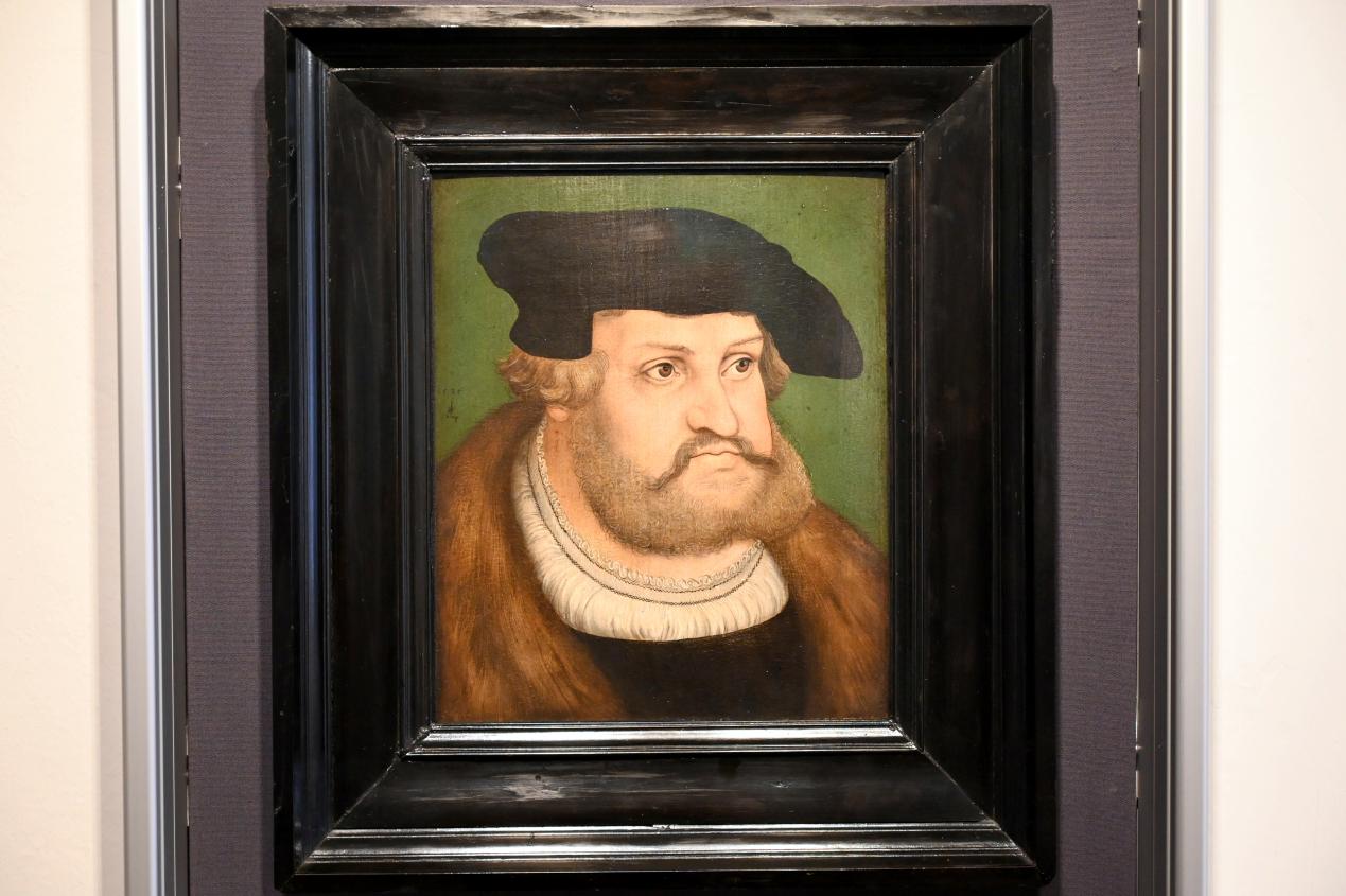 Lucas Cranach der Ältere (1502–1550), Kurfürst Friedrich der Weise von Sachsen, Schleswig, Landesmuseum für Kunst und Kulturgeschichte, Saal 4, 1525