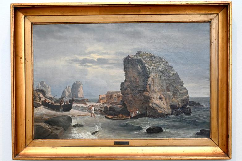 Fritz Petzholdt (Ernst Christian Petzholdt) (1832–1838), Ansicht der Marina Piccola auf Capri, Schleswig, Landesmuseum für Kunst und Kulturgeschichte, Saal 44, 1832