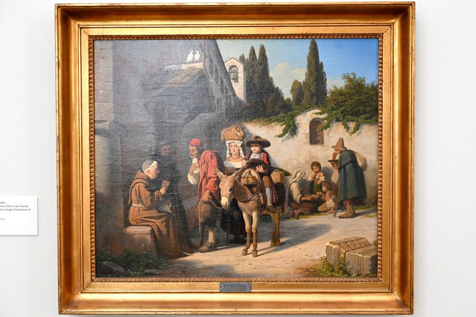 Ernst Meyer (1836), Ein Knabe wird von seinen Eltern zum Kloster gebracht, Schleswig, Landesmuseum für Kunst und Kulturgeschichte, Saal 44, 1836