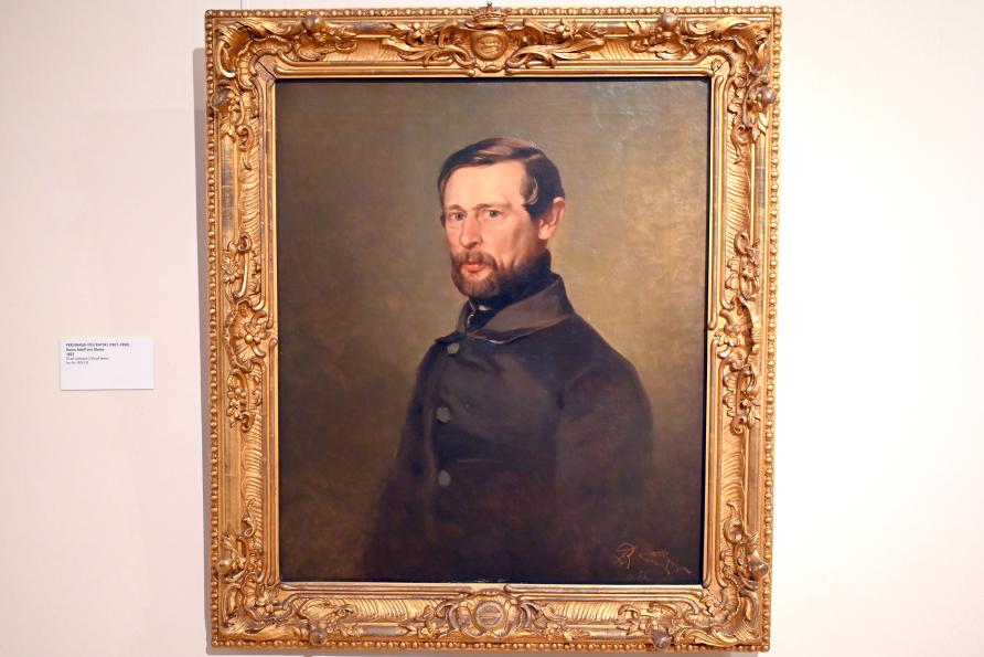 Ferdinand von Rayski (1837–1875), Baron Adolf von Blome, Schleswig, Landesmuseum für Kunst und Kulturgeschichte, Saal 45, 1853