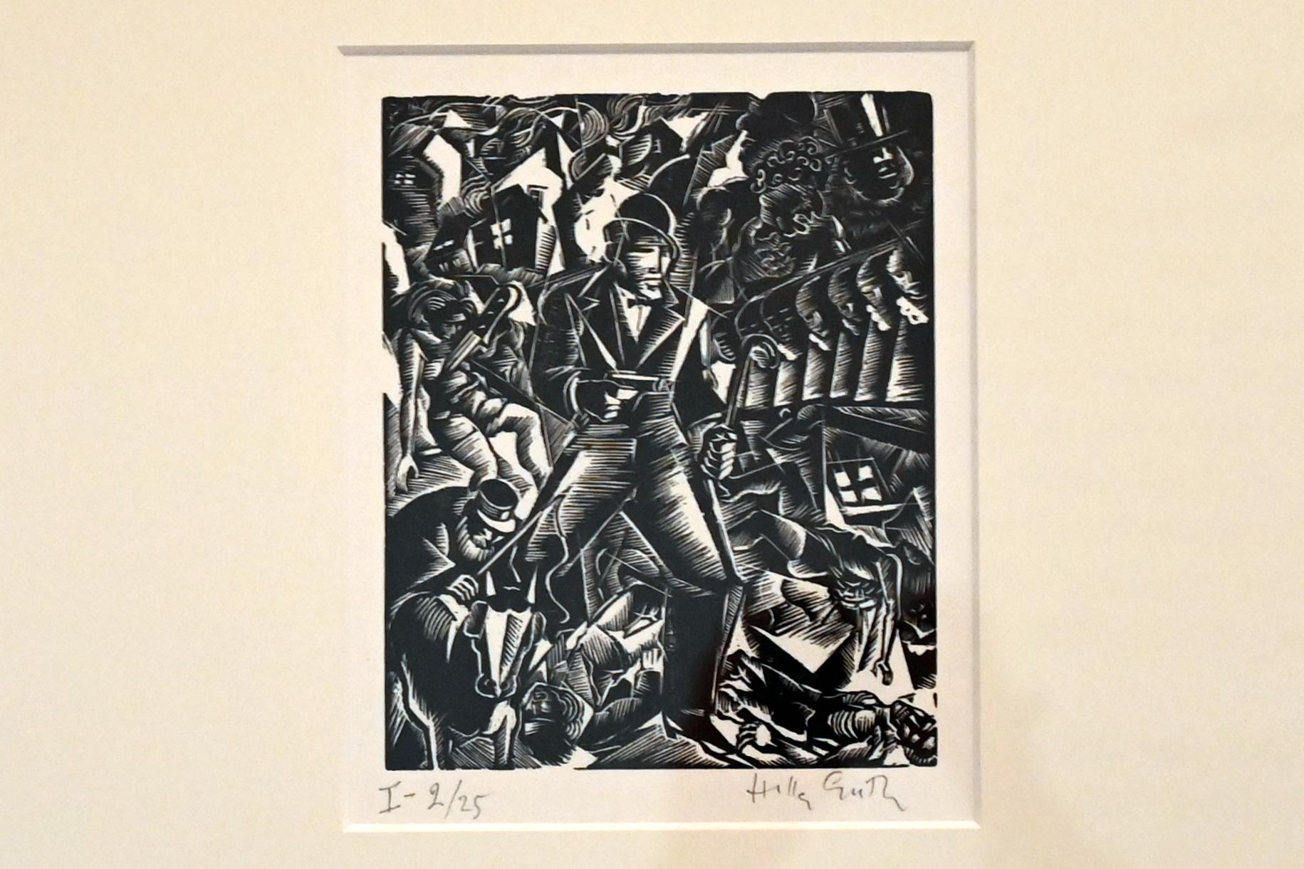 Hella Guth (1933), Die Moritat von Mackie Messer, Kiel, Kunsthalle, ÜberLeben 3, 1933, Bild 1/3