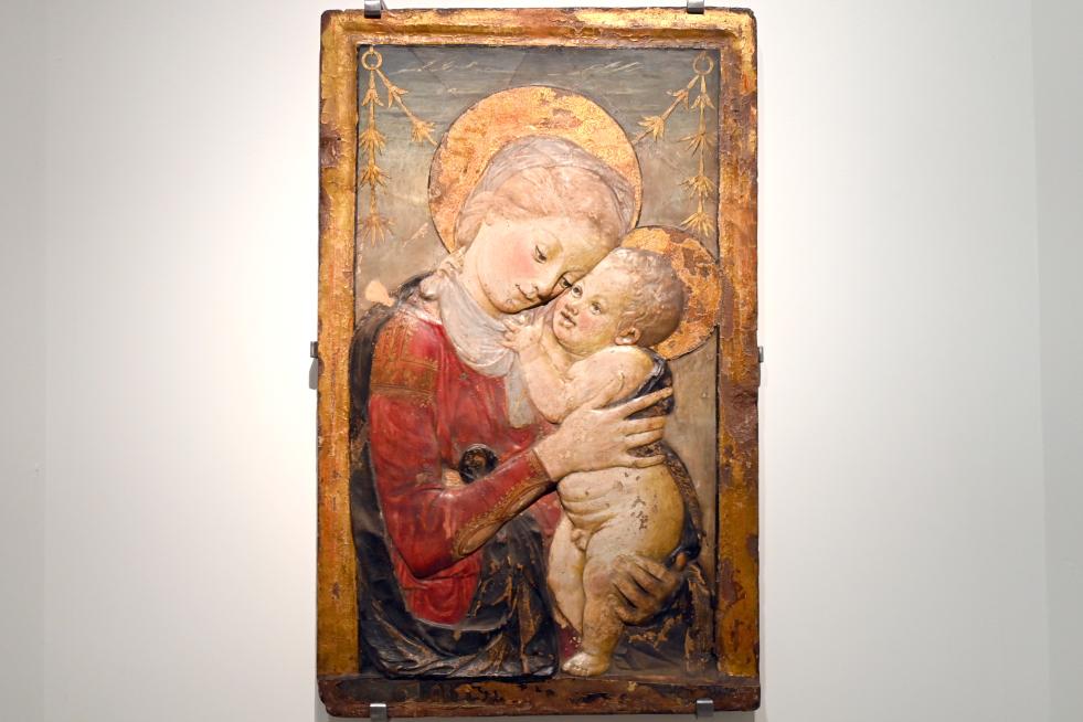 Desiderio da Settignano (Nachahmer) (1450–1500), Maria mit Kind, London, Victoria and Albert Museum, 1. Etage, nach 1455