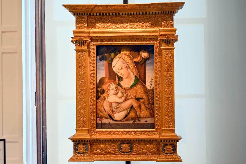 Carlo Crivelli (1472–1492), Maria mit Kind, London, Victoria and Albert Museum, 1. Etage, um 1480, Bild 1/2