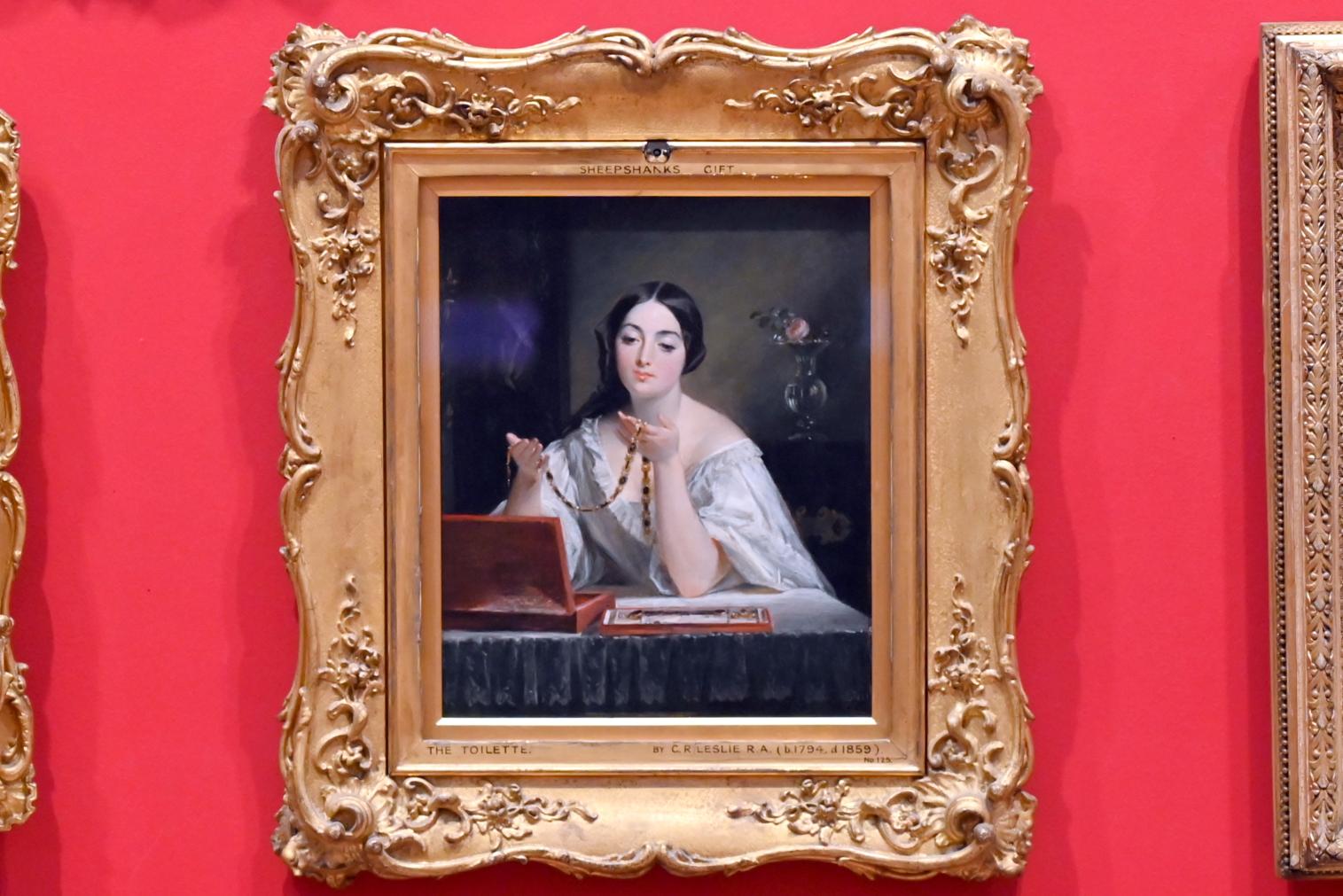 Charles Robert Leslie (1830–1849), Junge Dame bei der Toilette, London, Victoria and Albert Museum, 2. Etage, Paintings, 1849
