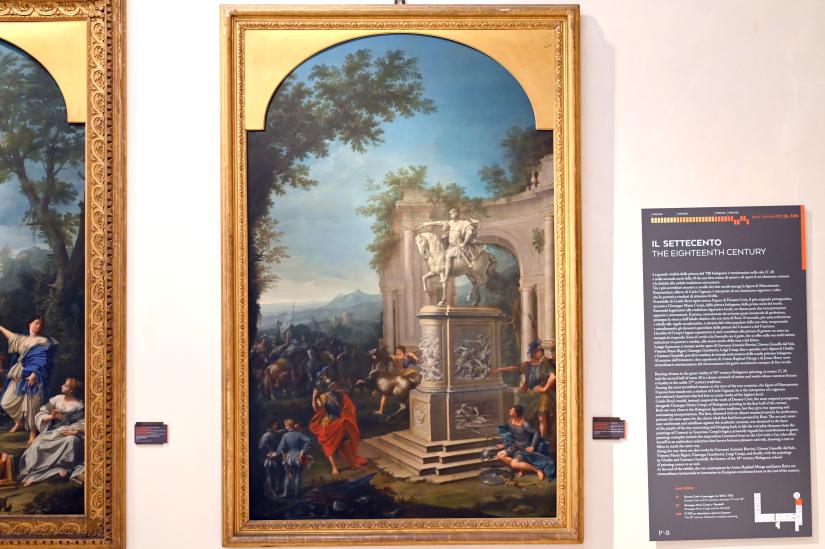 Donato Creti (1707–1729), Allegorisches Grabmal von John Churchill, Herzog von Marlborough, Bologna, Pinacoteca Nazionale, Saal 27, 1727–1730