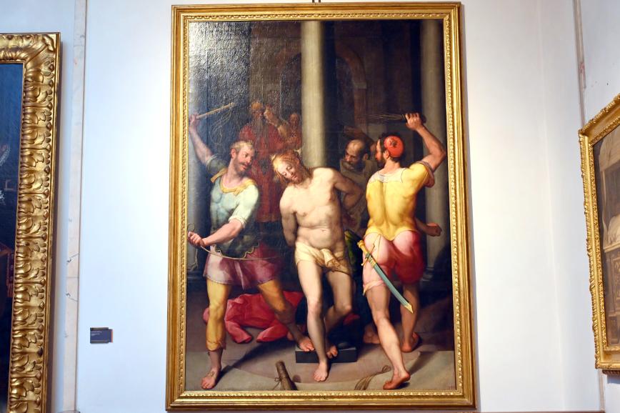 Denys Calvaert (1577–1600), Geißelung Christi, Bologna, Convento dei Santi Leonardo e Orsola, jetzt Bologna, Pinacoteca Nazionale, Saal 22, 1575–1580