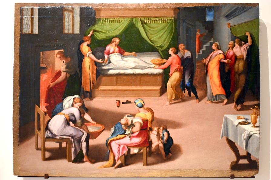 Pellegrino Tibaldi (1553), Geburt Johannes des Täufers, Urbino, Galleria Nazionale delle Marche, Obergeschoß Saal 8, 1553–1554