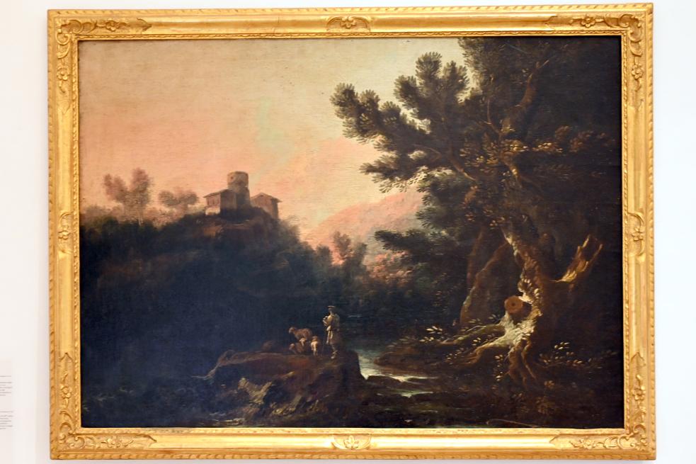 Alessio de Marchis (1737), Landschaft mit Hirten und Schafen, Urbino, Galleria Nazionale delle Marche, Obergeschoß Saal 10, um 1725–1749