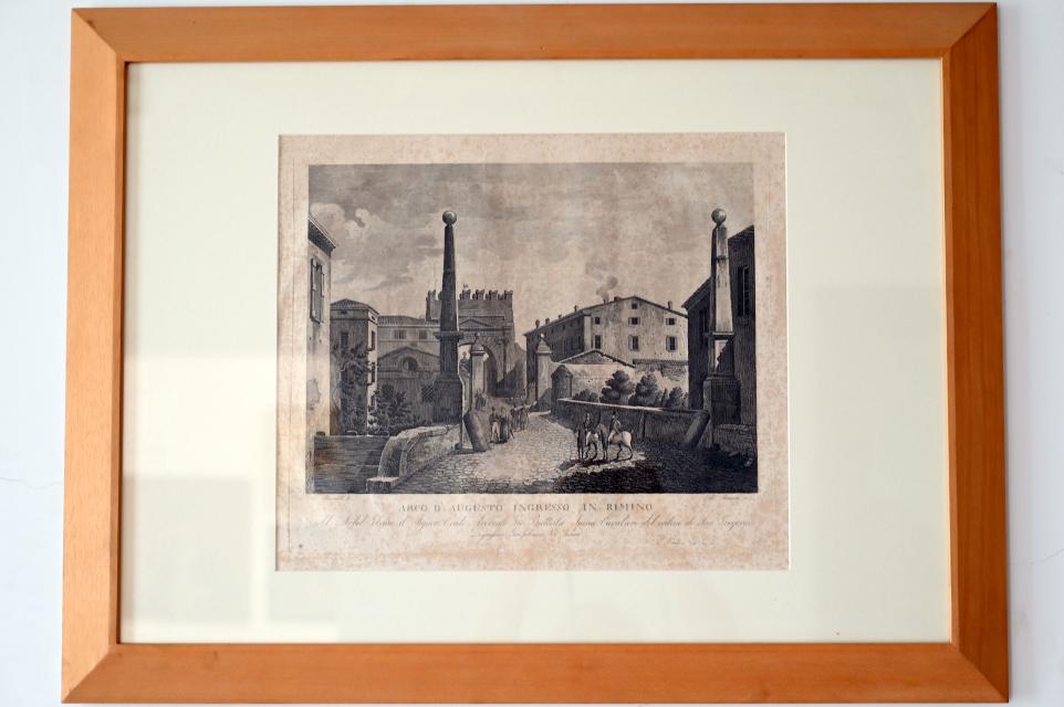 Der östliche Zugang zu Rimini, Rimini, Stadtmuseum, Saal 8, um 1835, Bild 1/2