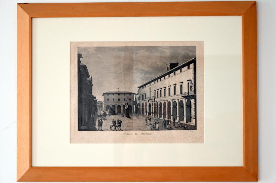 Piazza Cavour in Rimini, Rimini, Stadtmuseum, Saal 8, um 1835