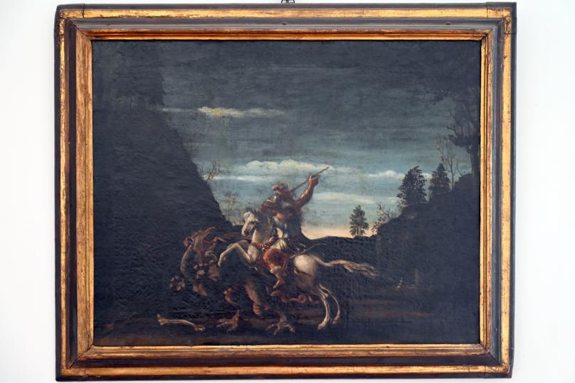 Heiliger Georg im Kampf mit dem Drachen, Rimini, Stadtmuseum, Saal 10, 17. Jhd.