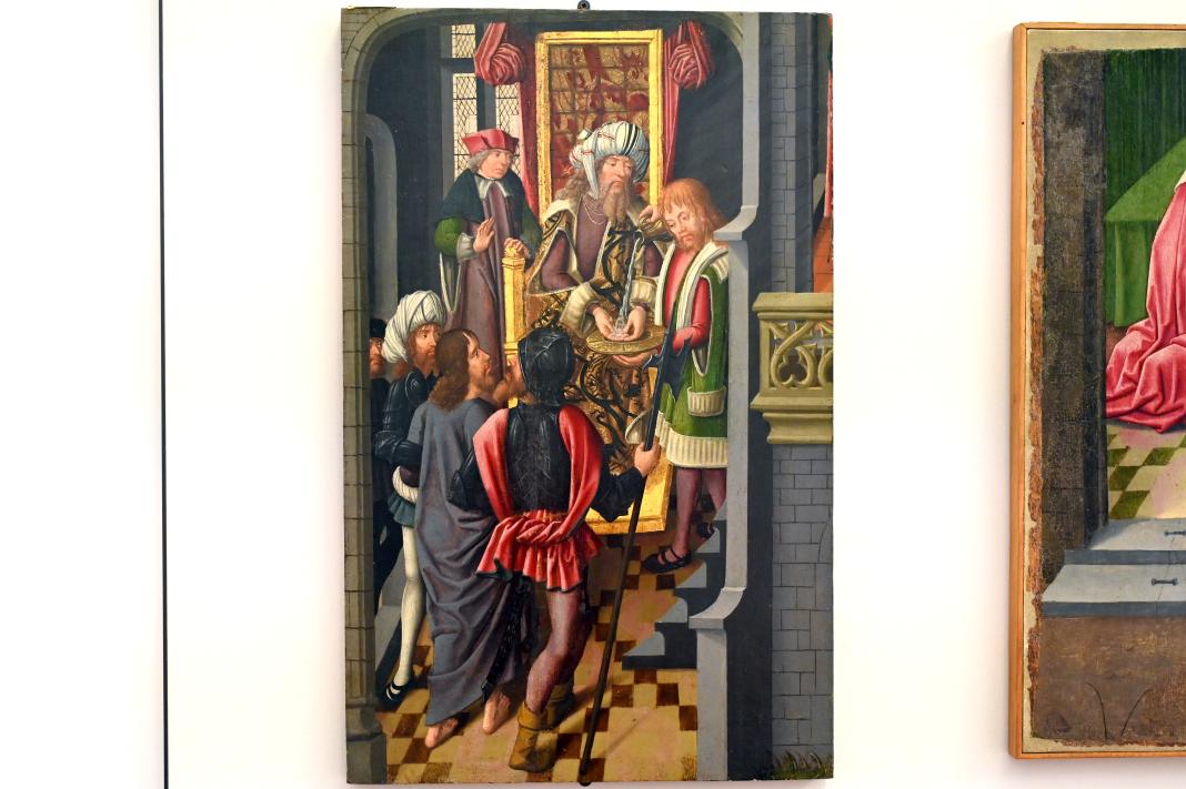 Jan Baegert (1520–1522), Christus vor Pilatus, Rimini, Dom (Tempio Malatestiano), jetzt Rimini, Stadtmuseum, Obergeschoss Saal 8, Undatiert