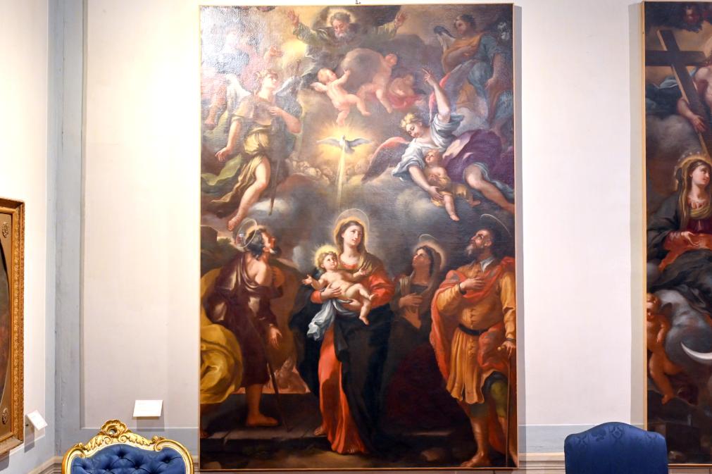 Giacomo del Pò (1710), Maria mit Kind und Heiligen, Jesi, cappella di San Bernardo Abate, jetzt Jesi, Städtische Kunstgalerie, Saal 8, 1710, Bild 1/2