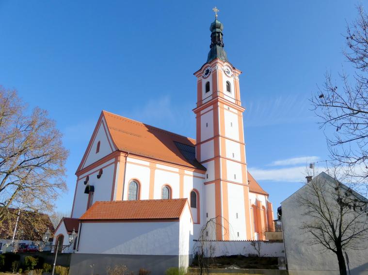 Geiselhöring, Pfarrkirche St. Petrus und Erasmus, Bild 1/2