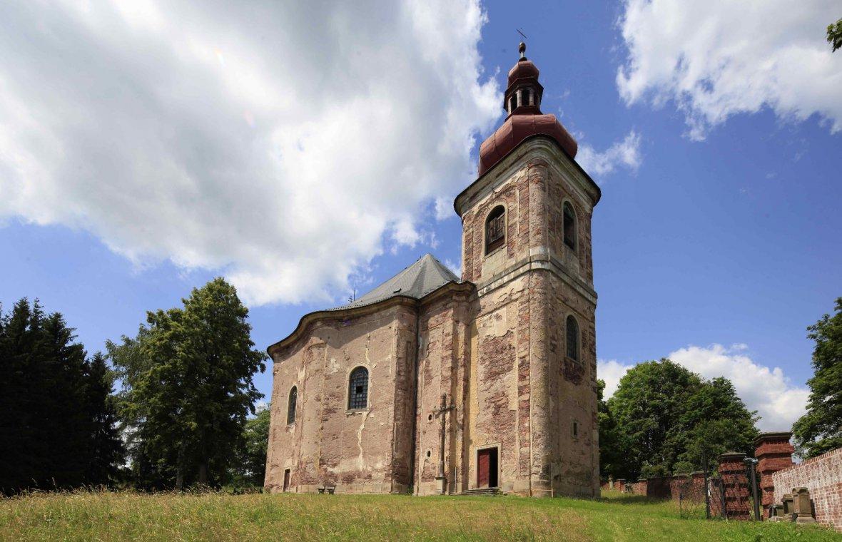 Hermsdorf (Heřmánkovice), Pfarrkirche Allerheiligen, Bild 8/9