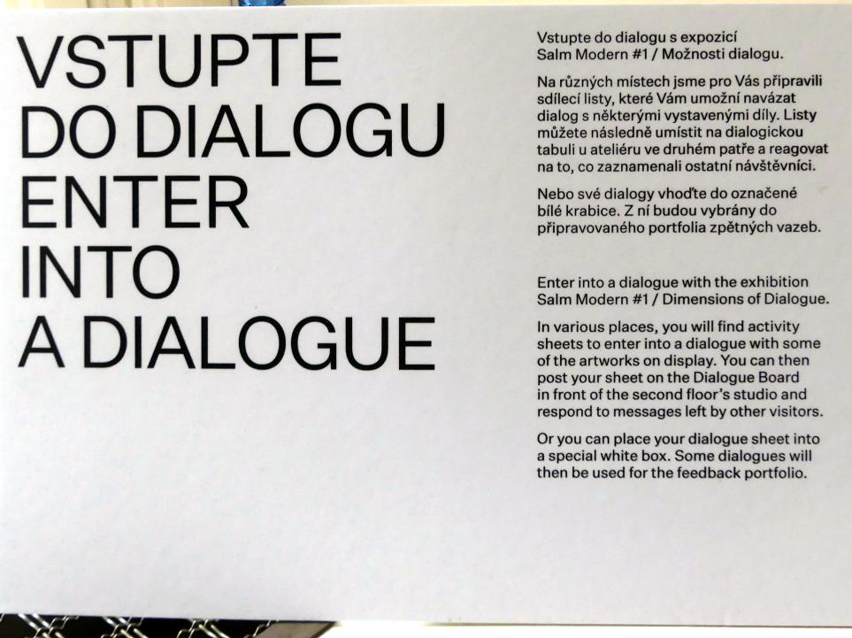 Prag, Nationalgalerie im Salm-Palast, Ausstellung "Möglichkeiten des Dialogs" vom 02.12.2018-01.12.2019, Bild 10/11