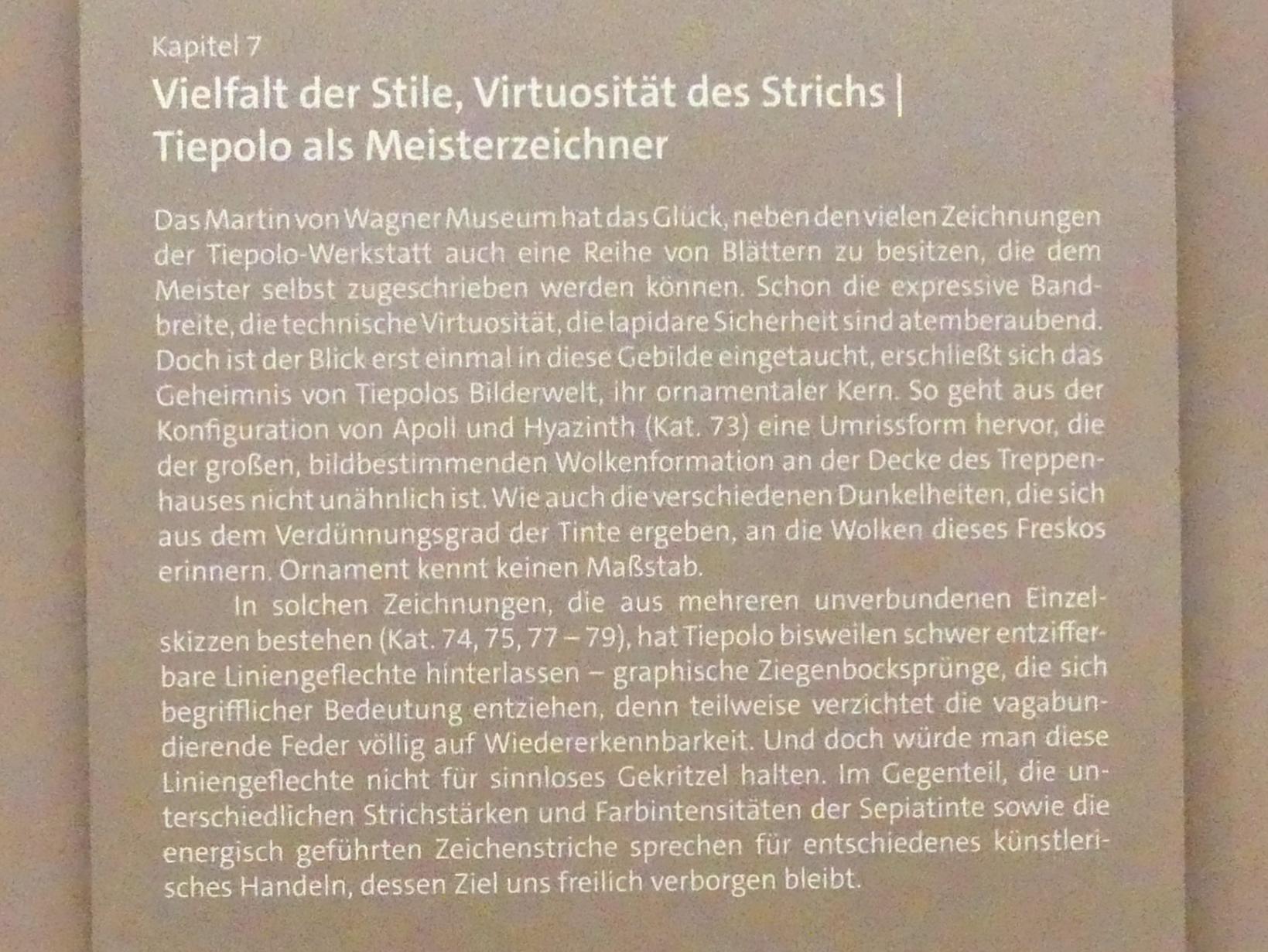 Würzburg, Martin von Wagner Museum, Ausstellung "Tiepolo und seine Zeit in Würzburg" vom 31.10.2020-15.07.2021, Bild 9/12