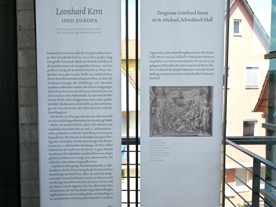 Schwäbisch Hall, Kunsthalle Würth, Ausstellung "Leonhard Kern und Europa" vom 29.03. - 03.10.2021, Bild 2/3