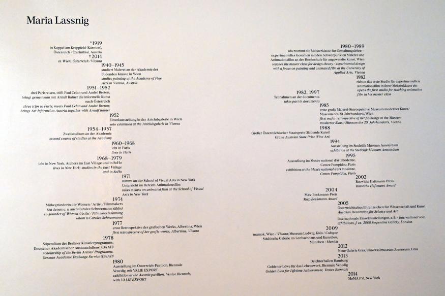 Bonn, Kunstmuseum, Ausstellung "Maria Lassnig - Wach bleiben" vom 10.02. - 08.05.2022, Bild 3/4