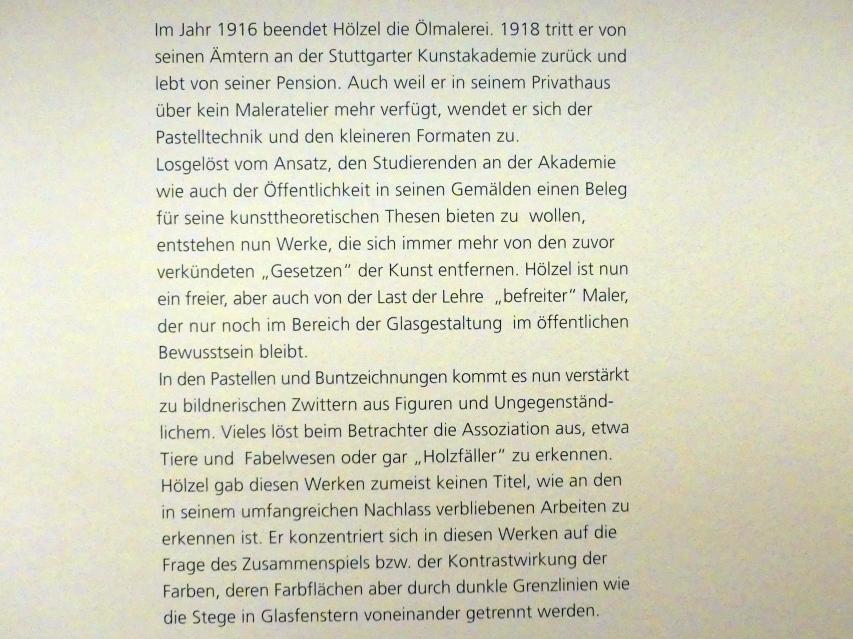 Schweinfurt, Museum Georg Schäfer, Ausstellung Adolf Hölzel vom 03.02.-01.05.2019, Saal 9, Bild 3/3